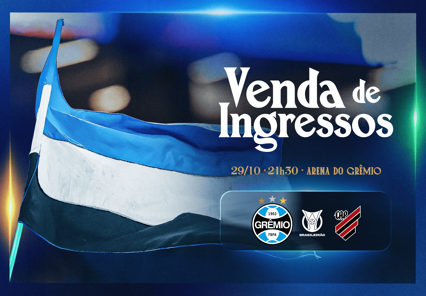 Brasileirão: promoção de ingressos para Grêmio x Athletico