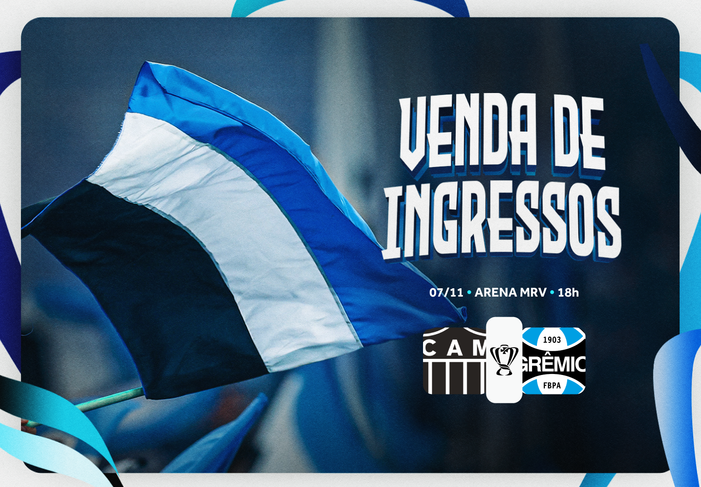 Copa do Brasil: venda de ingressos para torcida gremista na Arena MRV